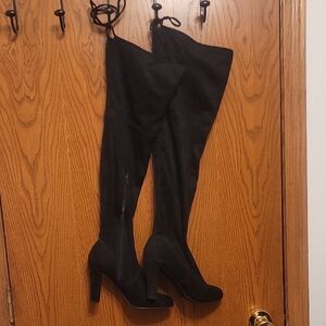 Elegant Black Over-the-Knee Women's Boots